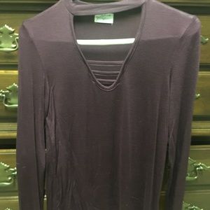 Deep purple, long sleeve shirt